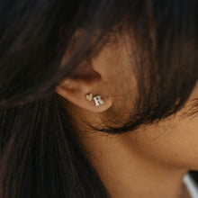 Load image into Gallery viewer, Initial Flat Back Stud | Solid Gold