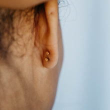 Load image into Gallery viewer, Initial Flat Back Stud | Solid Gold