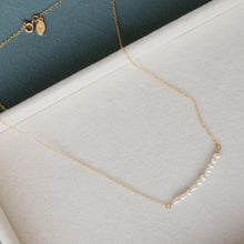 Load image into Gallery viewer, Personalized Initials Pearl Morse Code Necklace