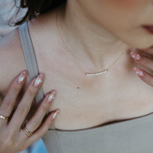 Load image into Gallery viewer, Personalized Initials Pearl Morse Code Necklace