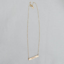 Load image into Gallery viewer, Personalized Bar Necklace