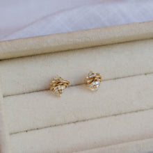 Load image into Gallery viewer, Herkimer Twist Studs
