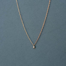 Load image into Gallery viewer, Dainty Diamond Rope Necklace | Solid Gold