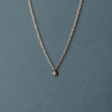 Load image into Gallery viewer, Dainty Diamond Rope Necklace | Solid Gold