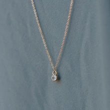 Load image into Gallery viewer, Birthstone Charm Necklace | Solid Gold