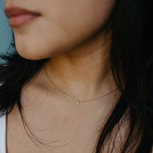 Load image into Gallery viewer, Dainty Diamond Rope Necklace | Solid Gold