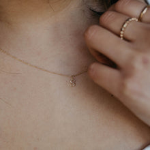 Load image into Gallery viewer, Initial Charm Necklace | Solid Gold