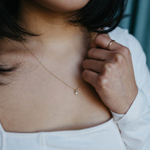 Load image into Gallery viewer, Birthstone Charm Necklace | Solid Gold