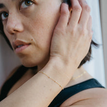 Load image into Gallery viewer, Two Tone Ball Chain Bracelet