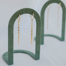 Load image into Gallery viewer, Chain Dangle Hoops