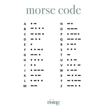 Load image into Gallery viewer, Personalized Initials Pearl Morse Code Necklace