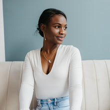 Load image into Gallery viewer, Moonstone Drop Threaders