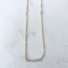 Load image into Gallery viewer, Rose Quartz Layering Necklace