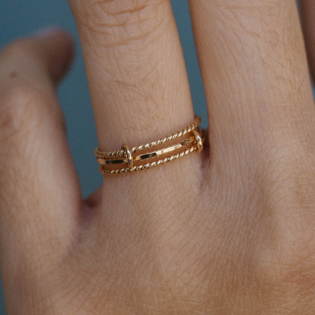 Connected Ring - 3 Bands – Rising