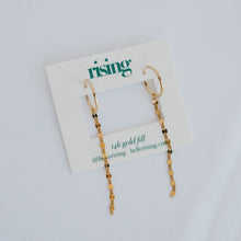 Load image into Gallery viewer, Chain Dangle Hoops
