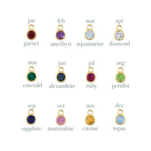 Load image into Gallery viewer, Birthstone Charm Necklace | Solid Gold
