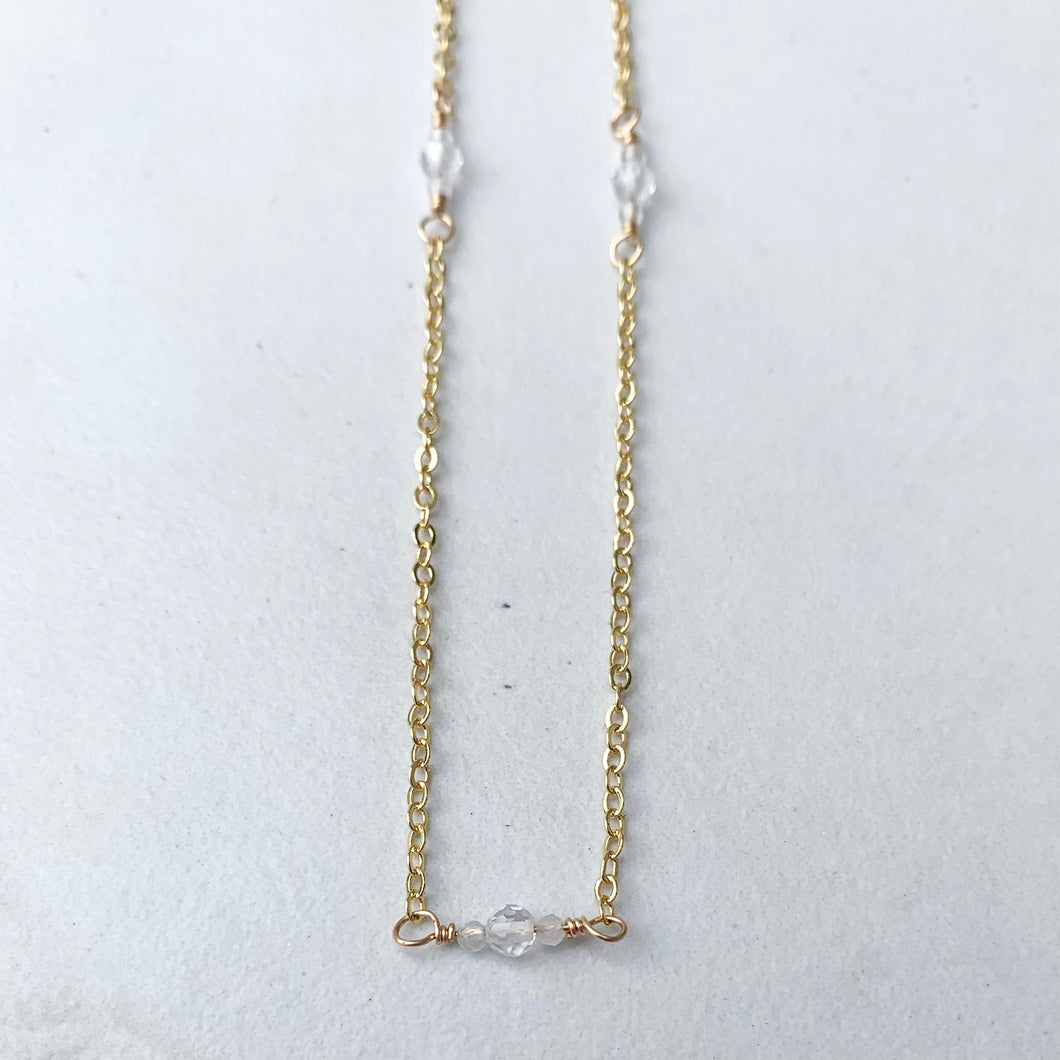 Clear Quartz Layering Necklace